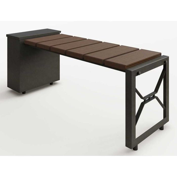 Лавка зі скринею на кладовище.Лавка на цвинтар.