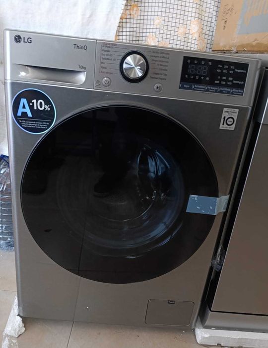 Máquina de lavar roupa LG 10kg/1400rpm/Inox (3 anos garantia)