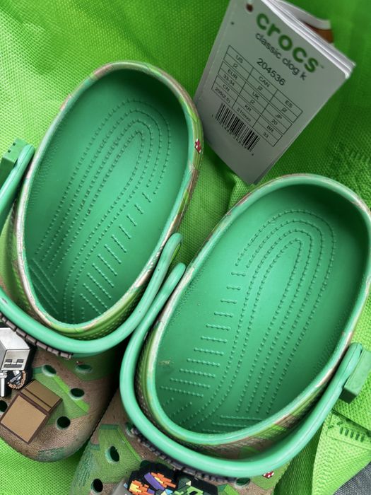 Crocs minecraft,розмір j2,33-34