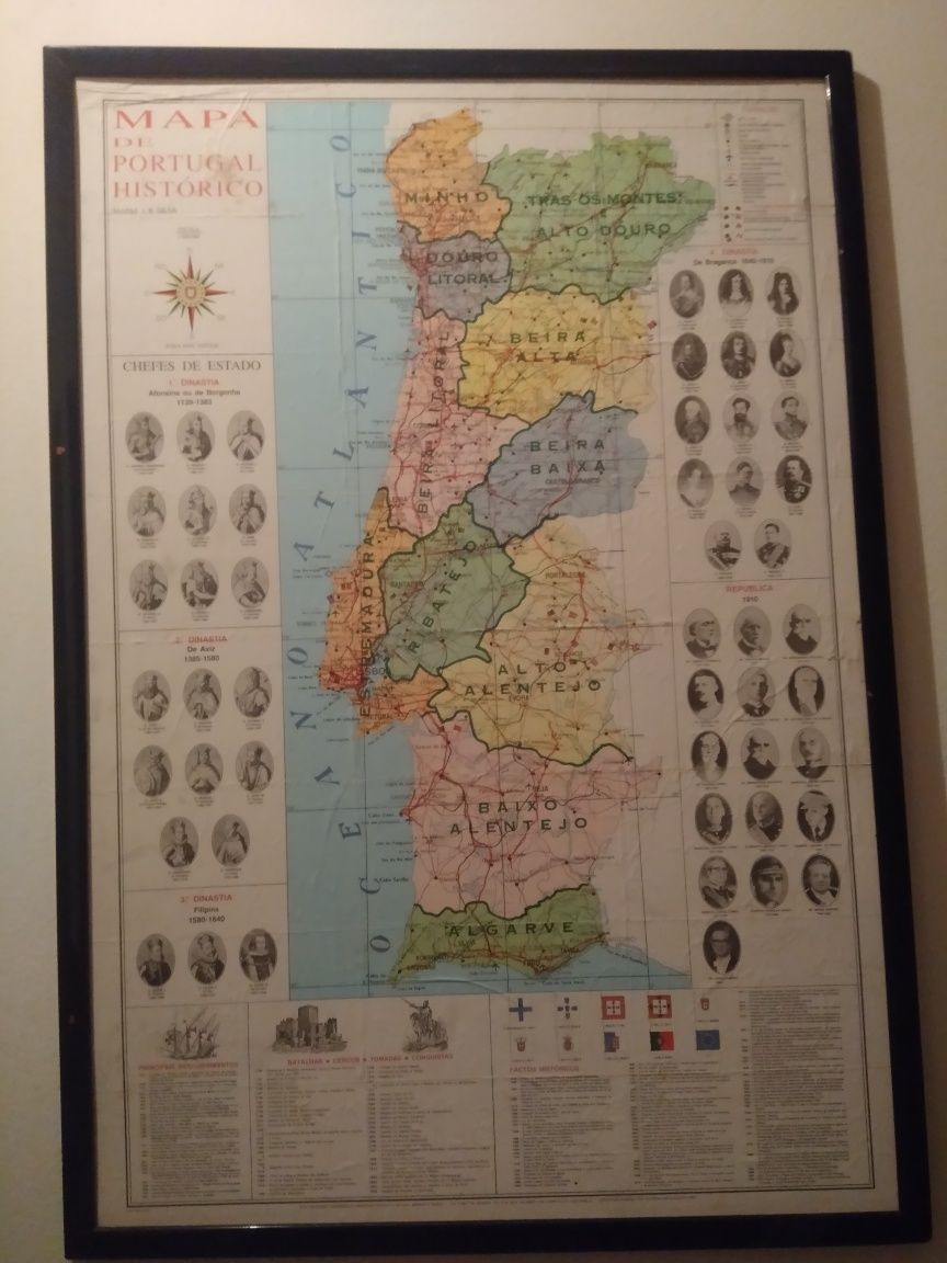 Mapa de Portugal Histórico