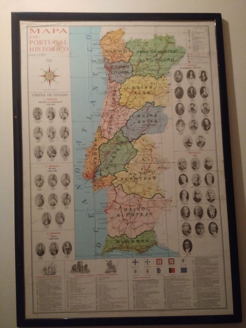 Mapa de Portugal Histórico