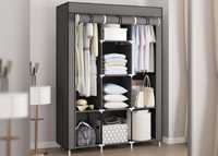 Тканевый шкаф для вещей на 3 секции Storage Wardrobe 88130 Серый