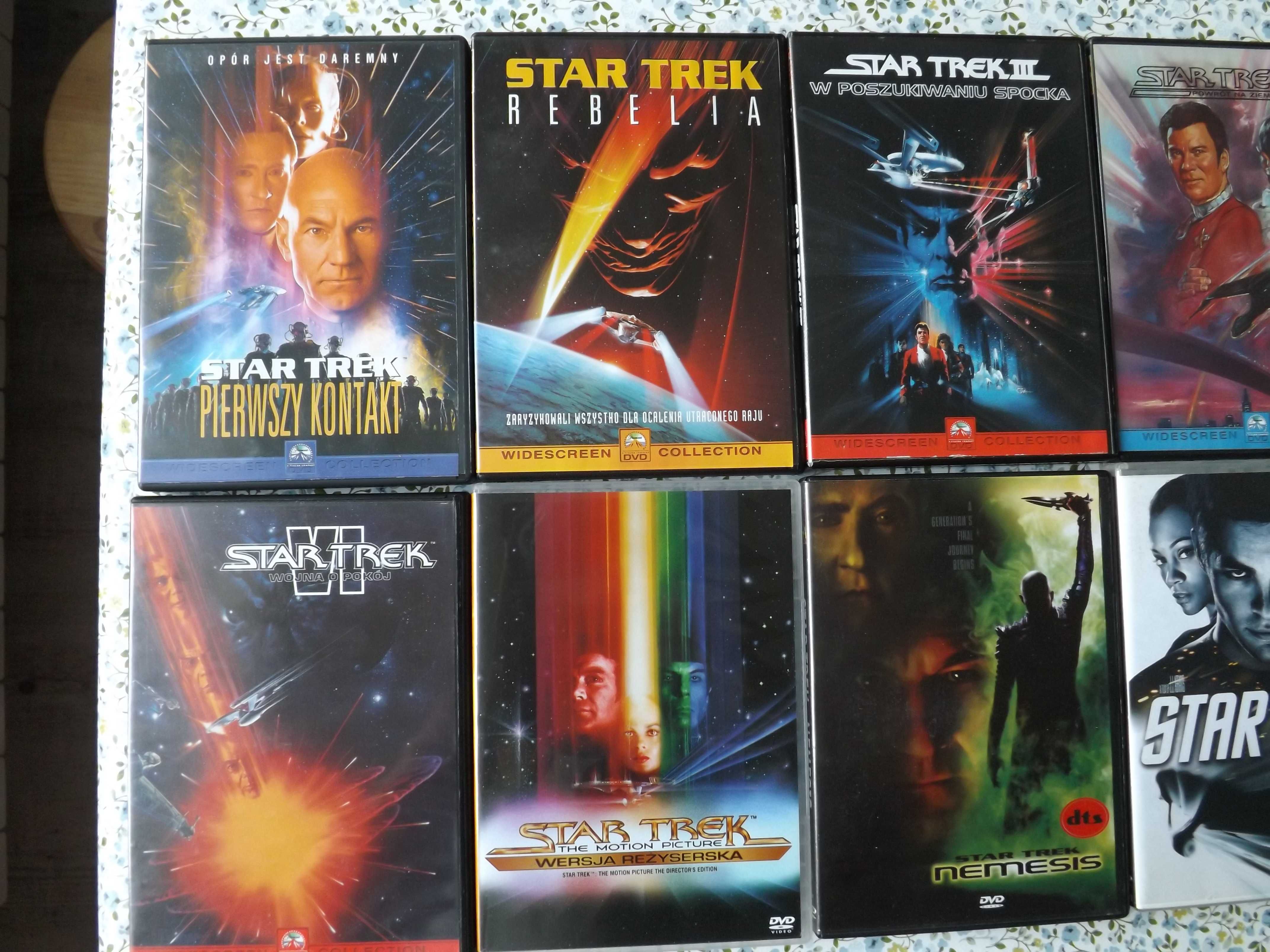 Star Trek filmy zestaw 12 dvd bajki kosmos polskie