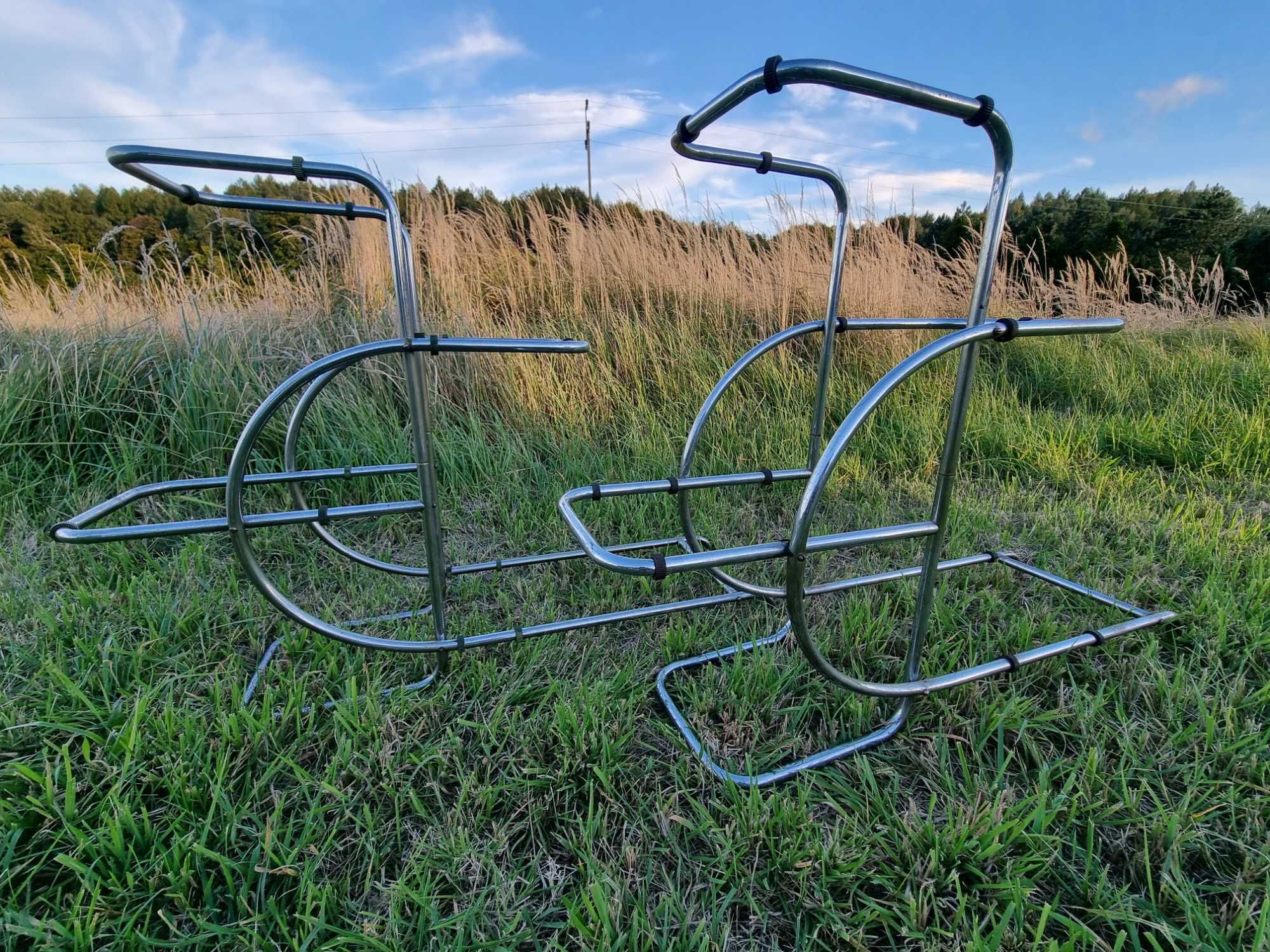 Kwietnik Art Deco chrom 2 sztuki THONET