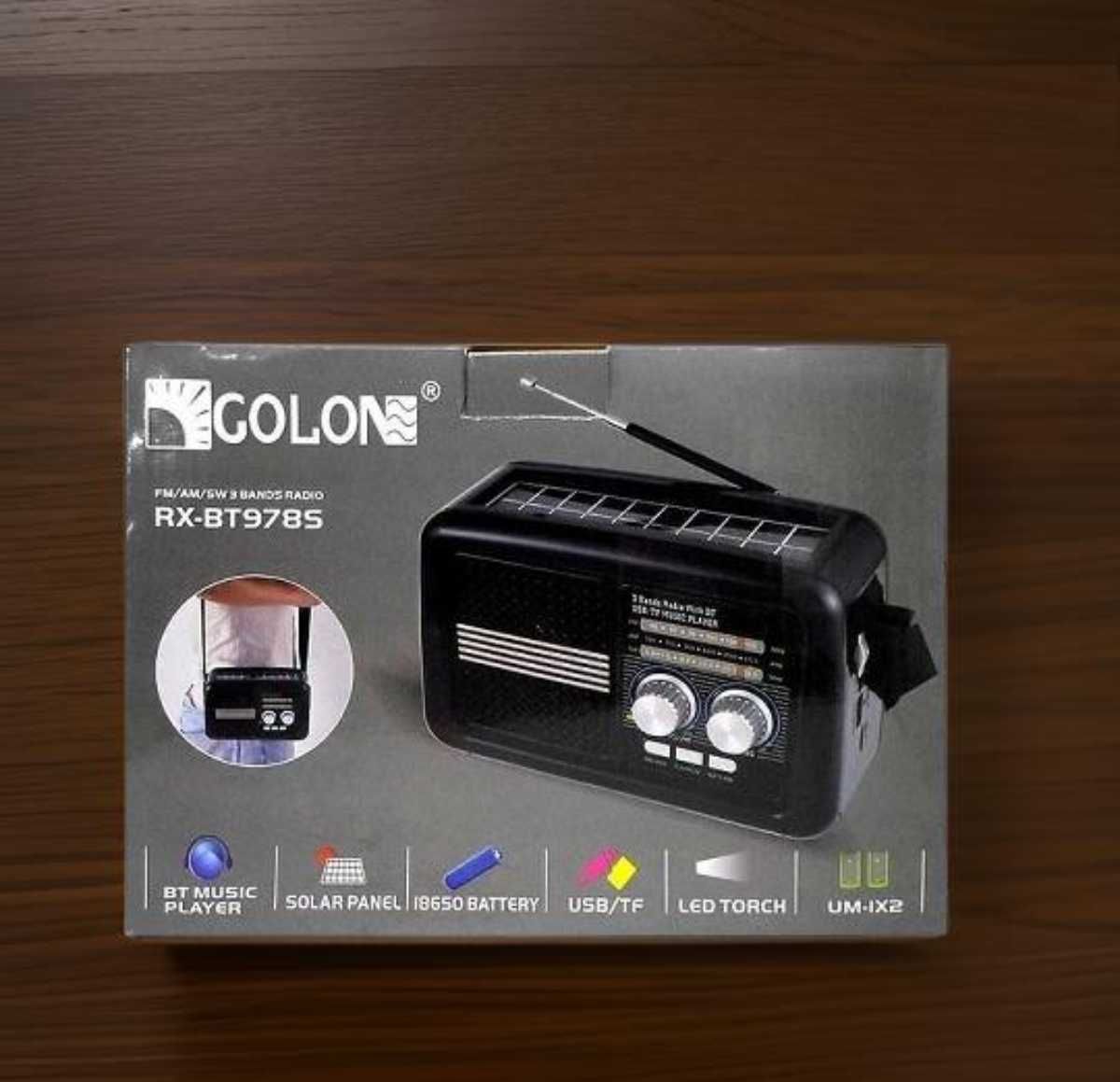 Продається портативна радіостанція Golon Solar з Bluetooth