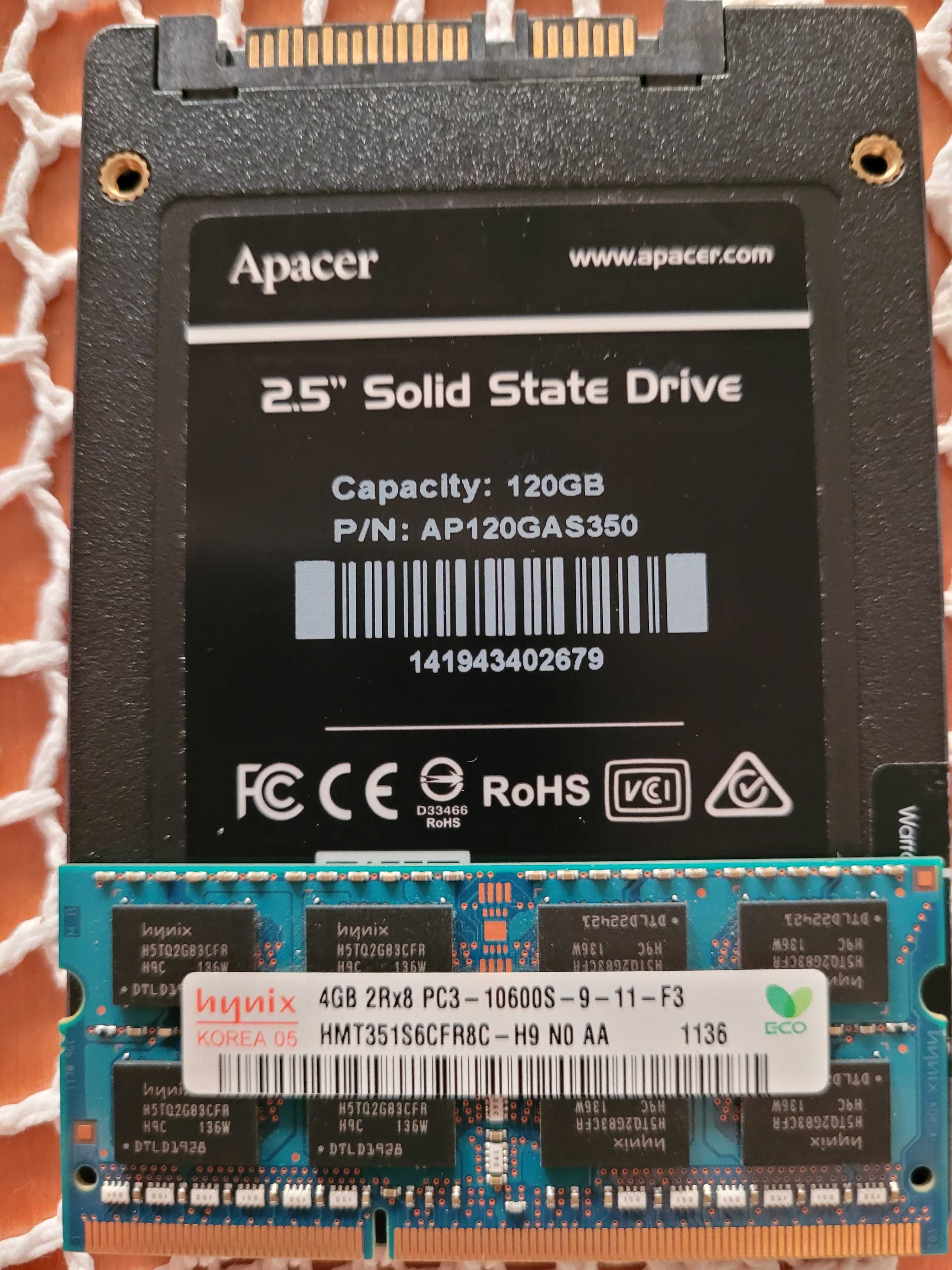 Dyski SSD+Pamięci