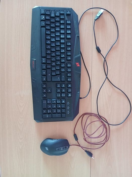Teclado Gaming NPLAY Control 3.0.   &  Rato Gaming NPLAY AIM 9.0.