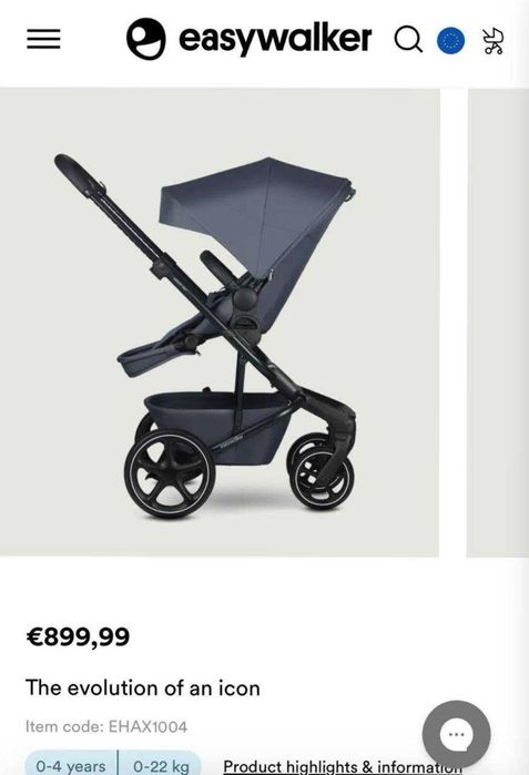 Carrinho de bebé Easywalker