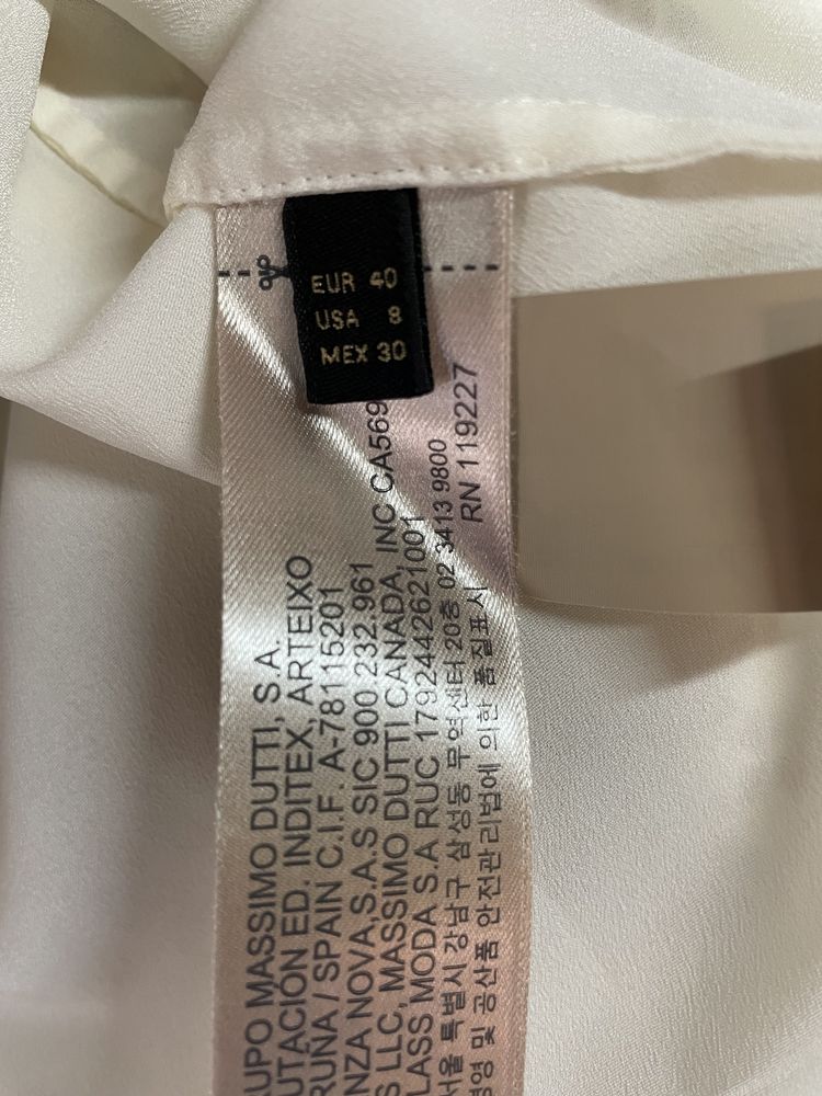 Vestido e camisa MASSIMO  DUTTI