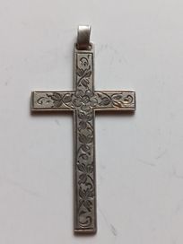 Stary srebrny krzyżyk - srebro próby 0.835