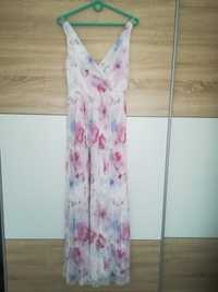 sukienka w kwiaty plisowana maxi Mohito 32