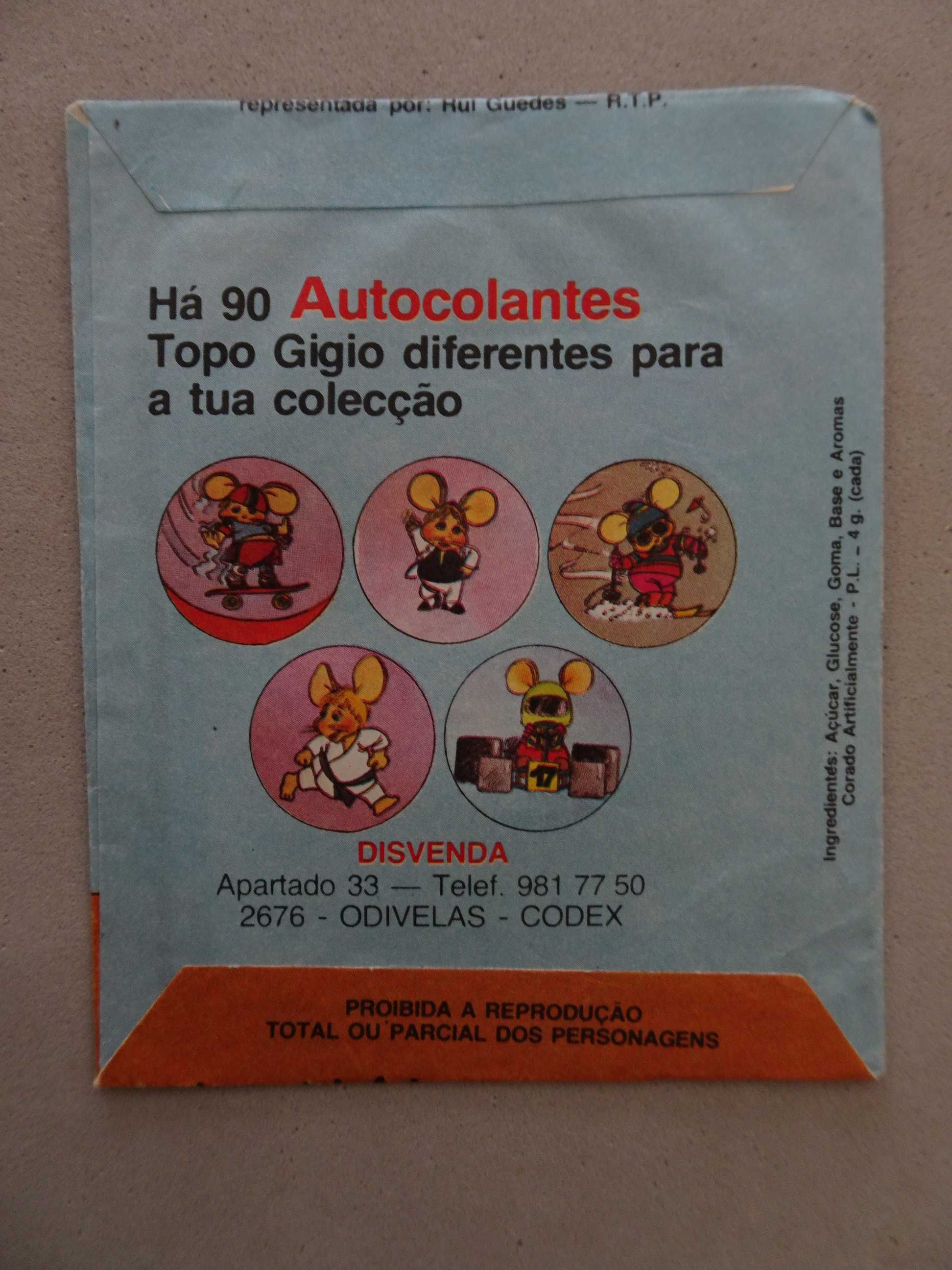 Carteira de cromos fechada - Topo Gigio autocolantes Disvenda