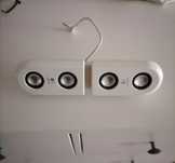Colunas Logitech pilhas