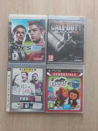 4 gry na Play station 3 Fifa 08, PES 2008, Call of duty, EyePet