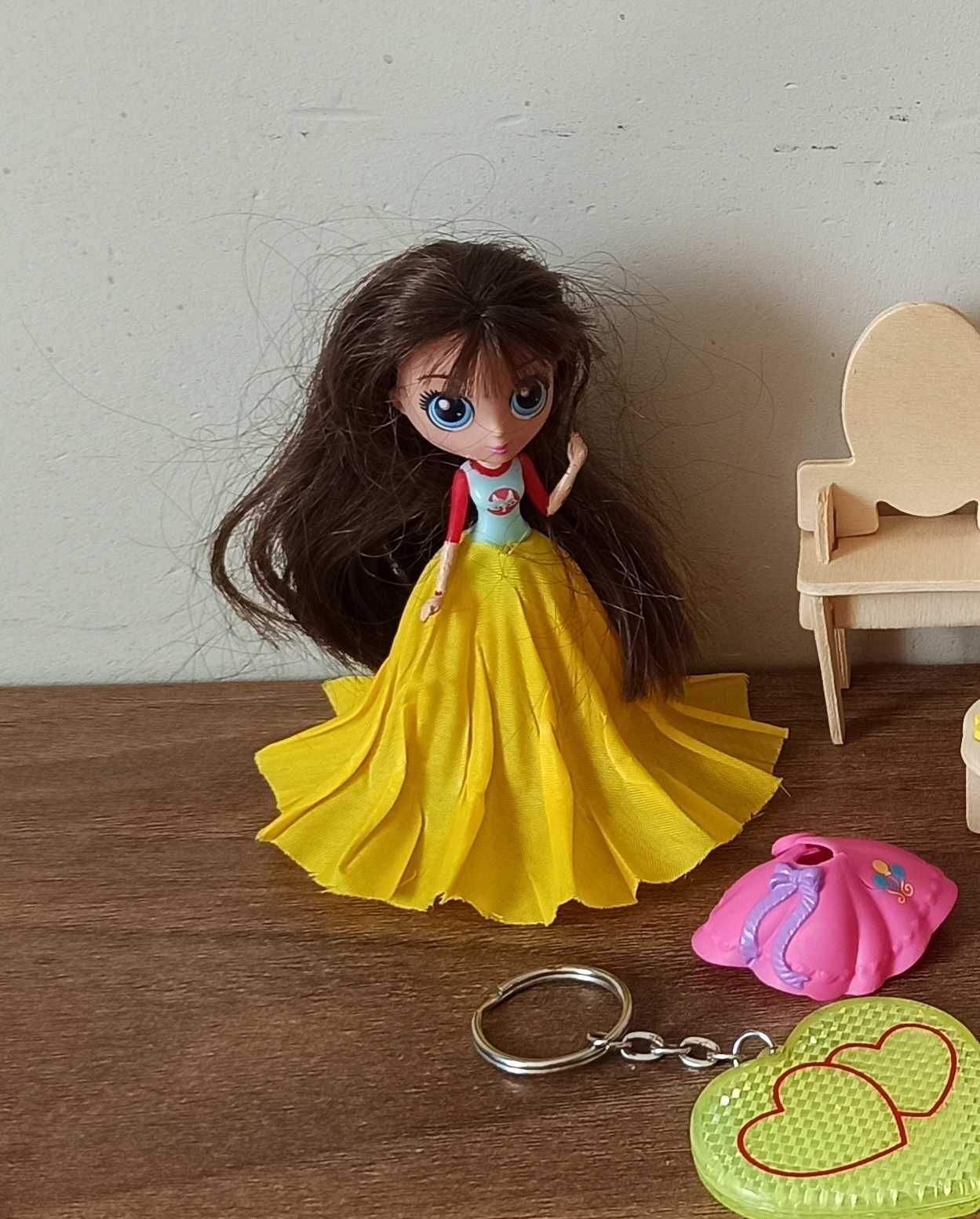 zabawki dla dziewczynki zestaw lalka + mebelki + skakanka + slajm