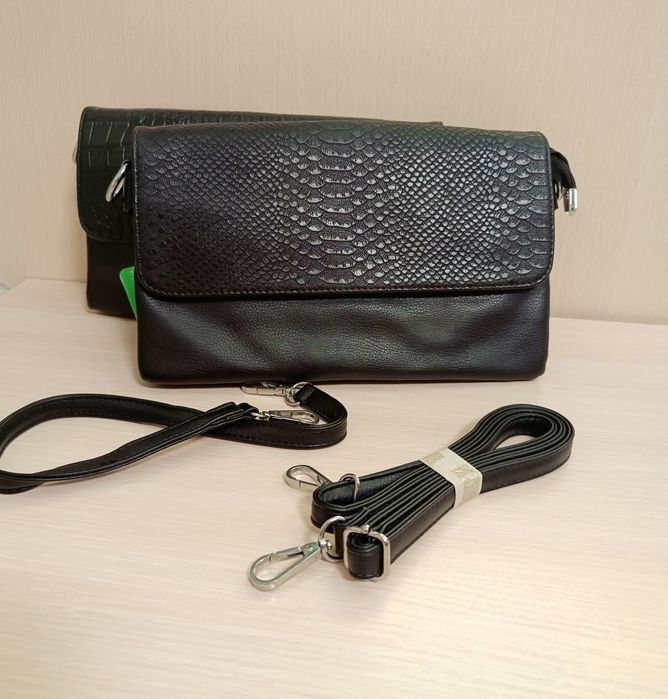 Жіночий клатч, кожана сумка