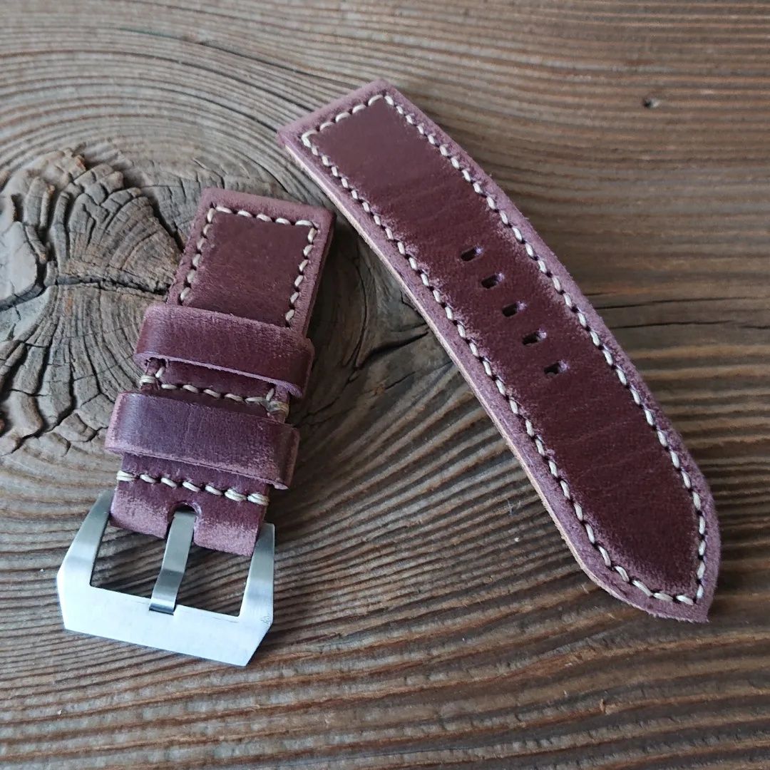 Pasek do zegarka Panerai 26 mm handmade skóra ręcznie robiony