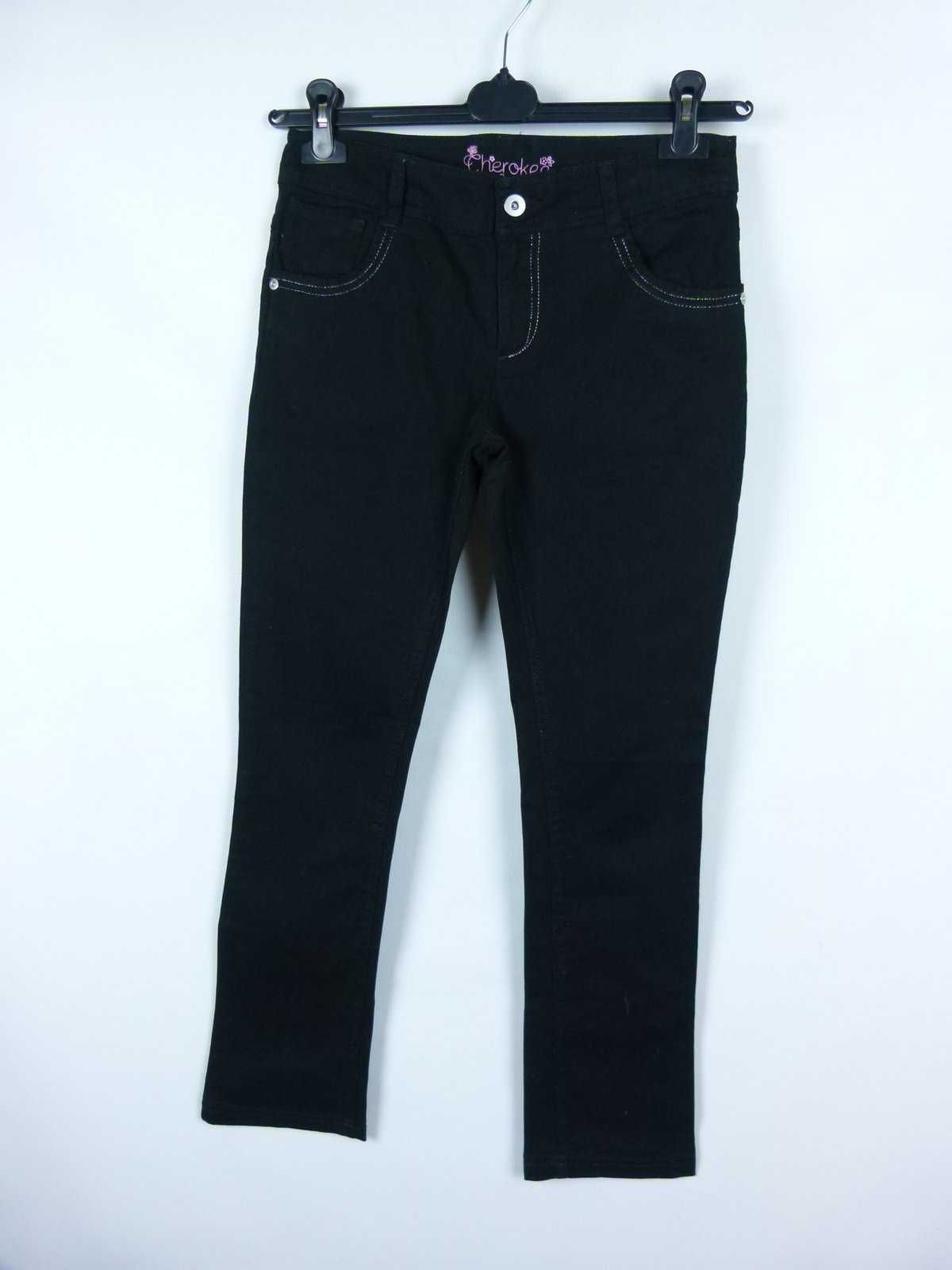 Cherokee czarne spodnie jeans 12 - 13 lat 158 cm