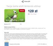 Karta do e-sklepu Nintendo - 120 zł
