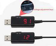 Кабель підвищення USB 5V- DC to 9V/12V з перемикачем,для Wi-Fi роутера