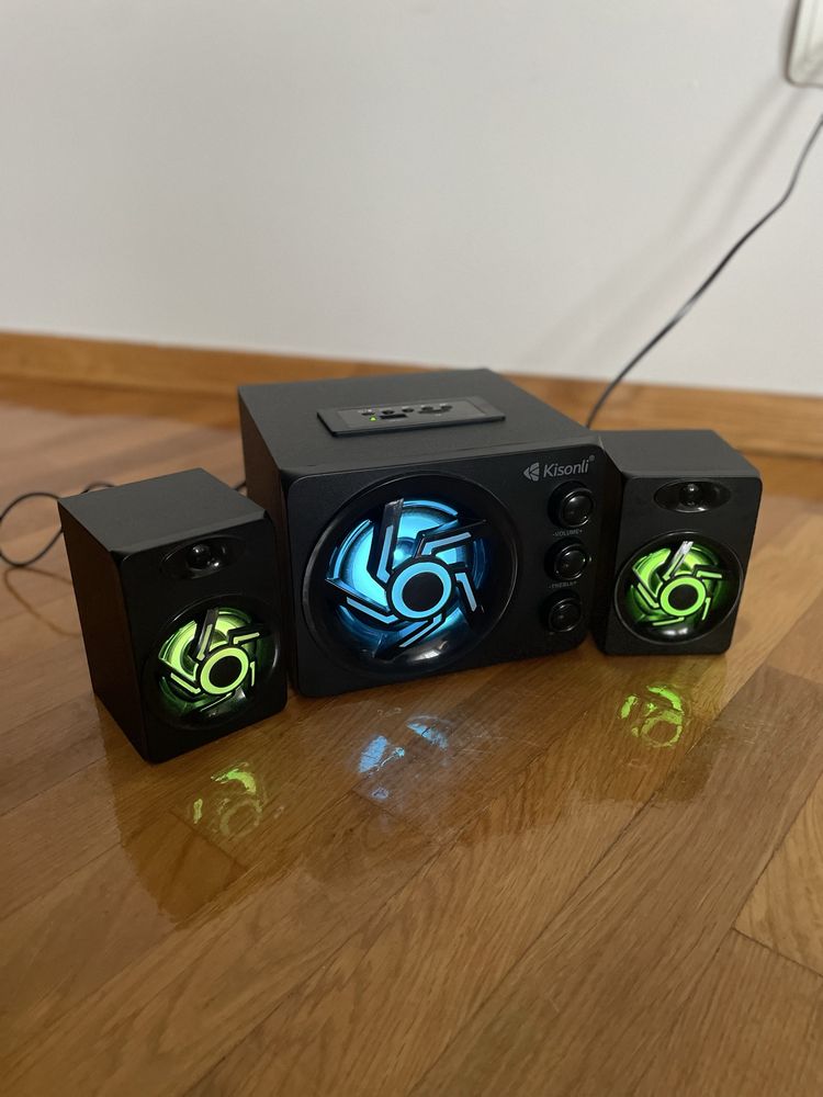 АКУСТИЧНА СИСТЕМА KISONLI TM-8000A 2.1 bluetooth колонки