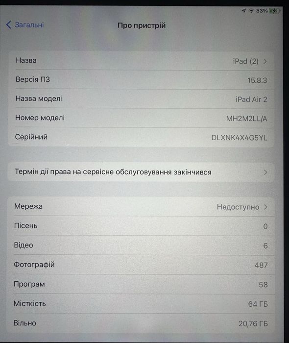 Продам iPad Air2 64 gBt+LTE