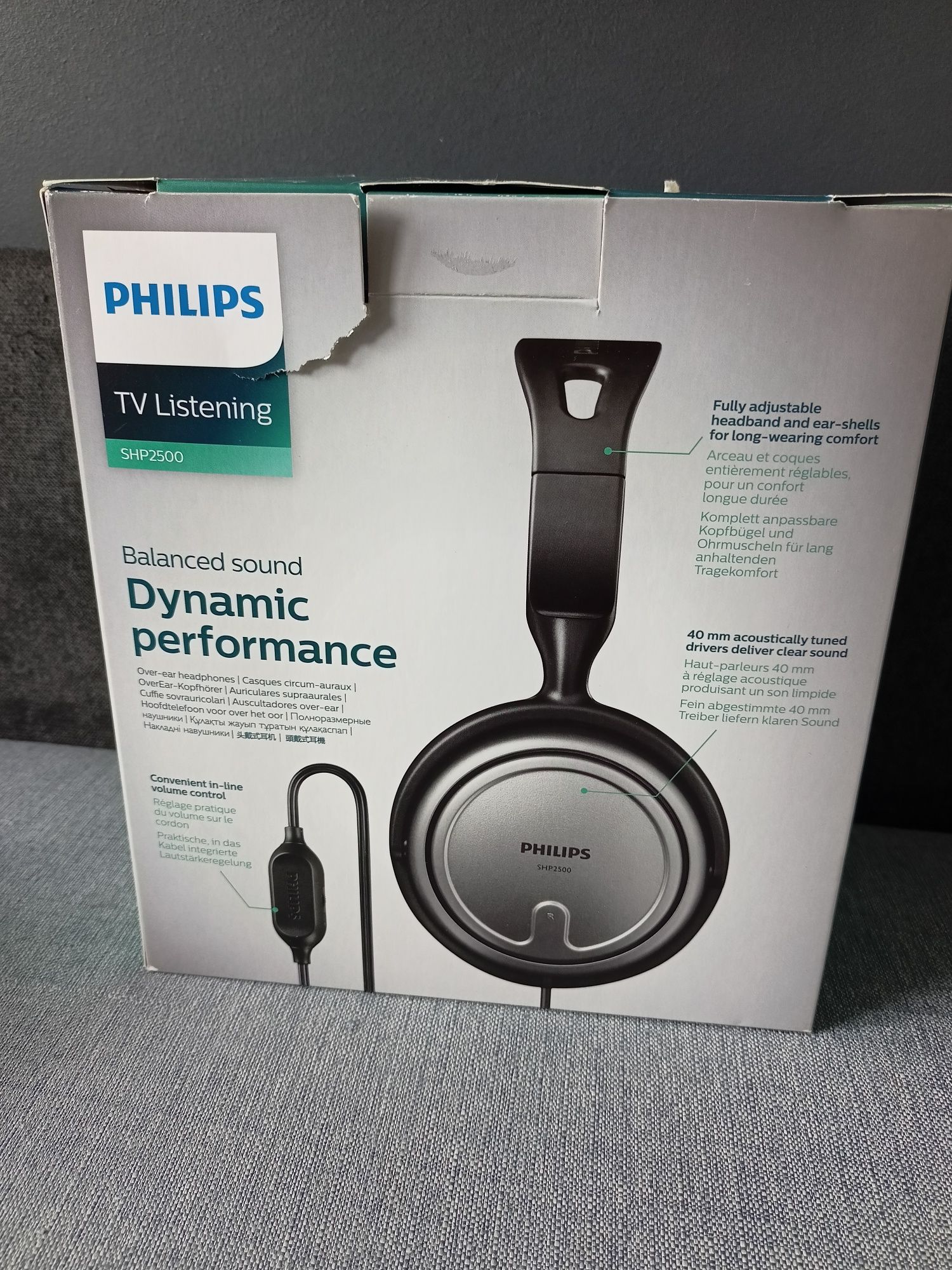 Słuchawki przewodowe philips SHP2500