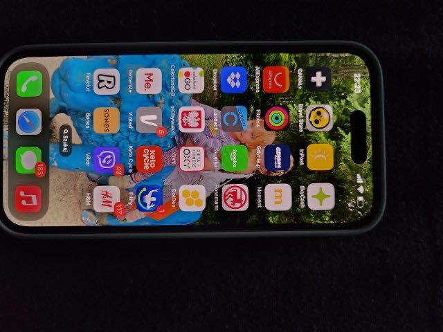 iPhone 14 pro, uszkodzony aparat, kolor złoty