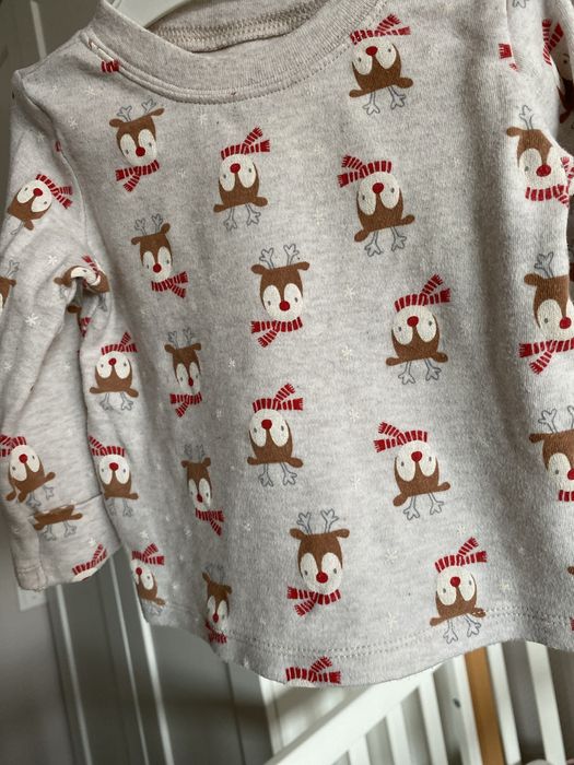 Новорічний світшот з оленями дитячий 74 розмір