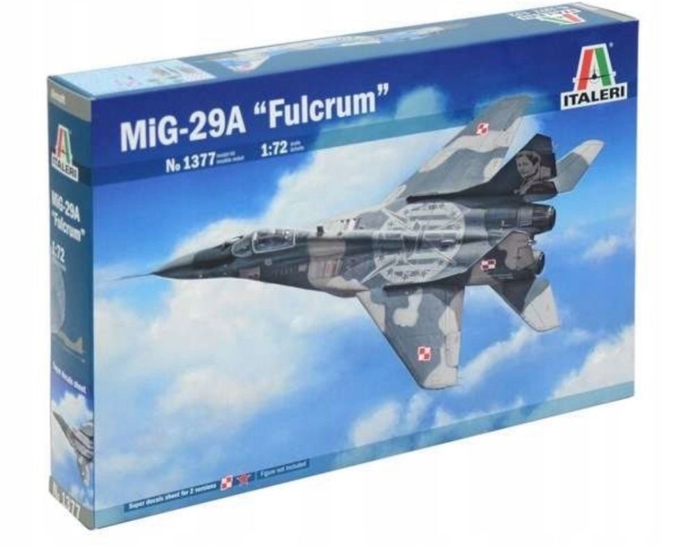 Italeri 1377  samolot MiG-29A Fulcrum  polski myśliwiec 1/72