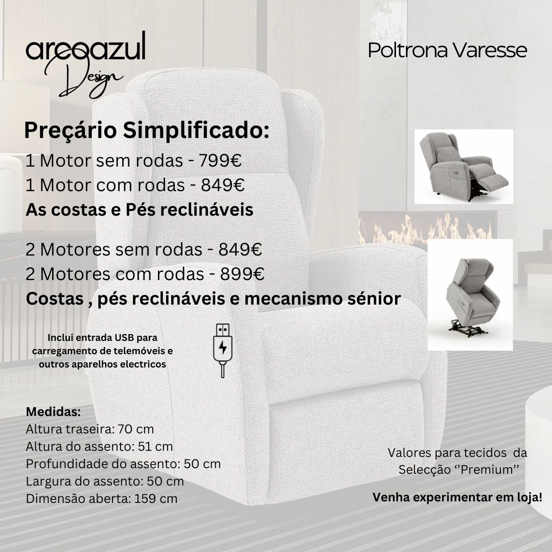 Poltrona de Relax com mecanismo senior By Arcoazul