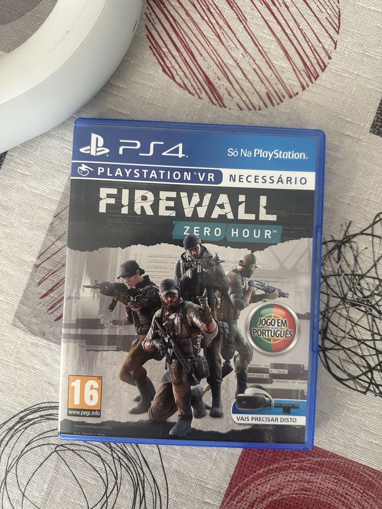 Controlador de mira Playstation VR + jogo firewall