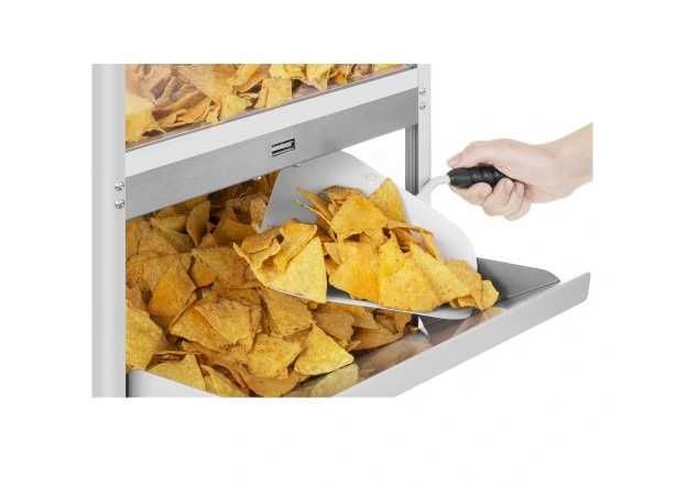Podgrzewacz do Nachos i Orzeszków 40L z Podświetleniem LED i Szufelką