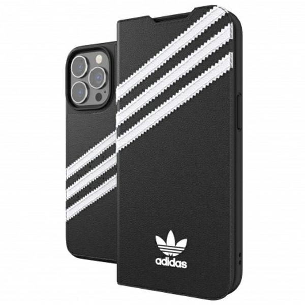 Etui Książkowe Adidas OR do iPhone 13 Pro / 13 - Czarno-Biały