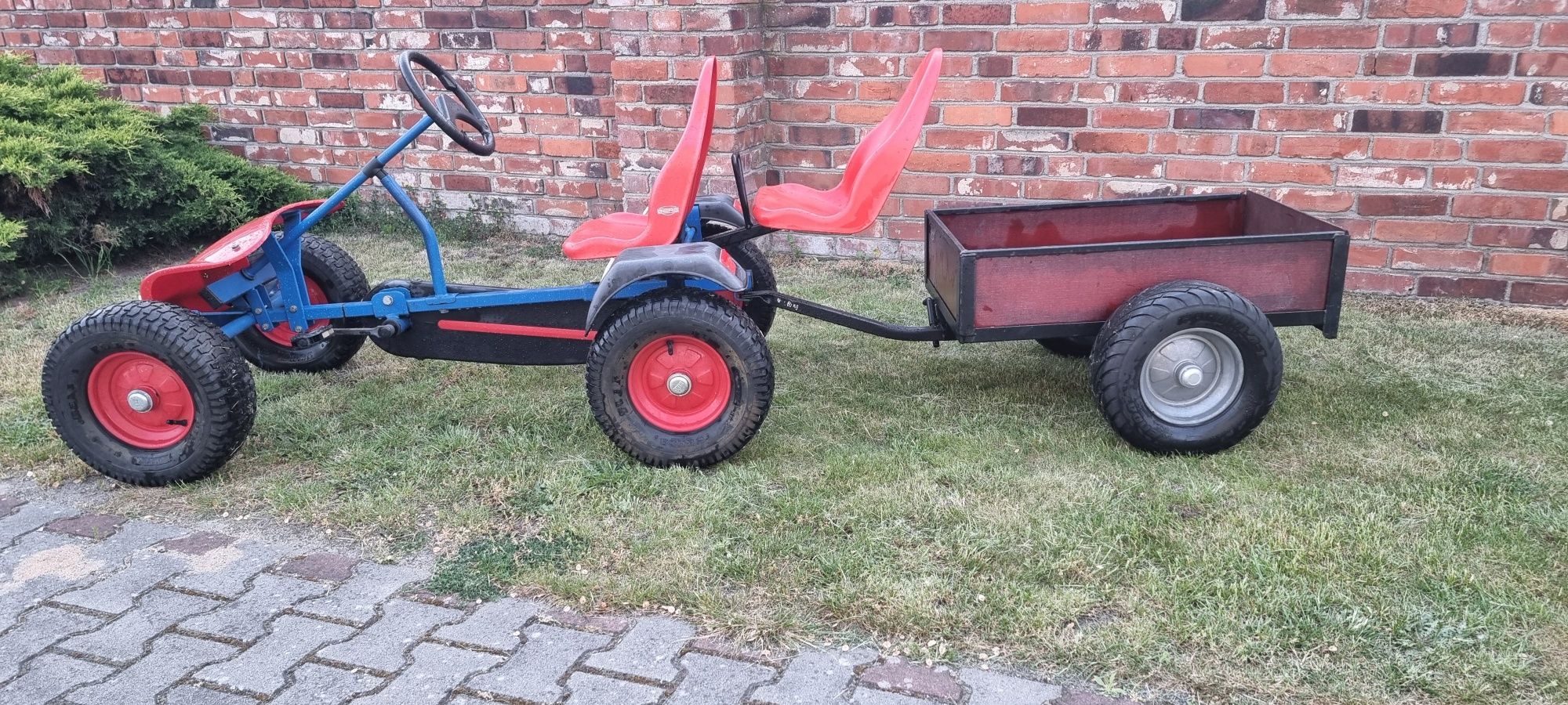 Gokart Berg 7-99 lat 1,2 osobowy z przyczepką