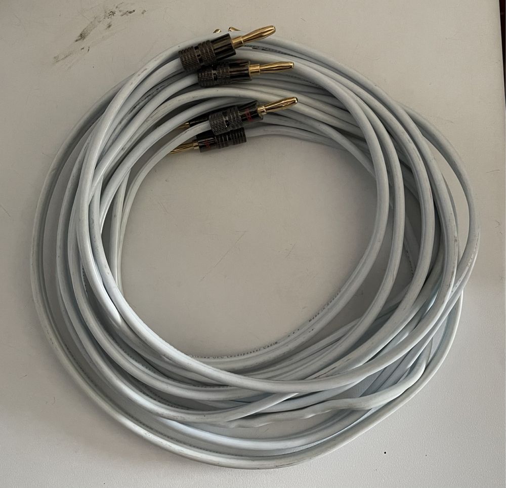 Cabo coluna Supra 4mm  6m c/ fichas banana