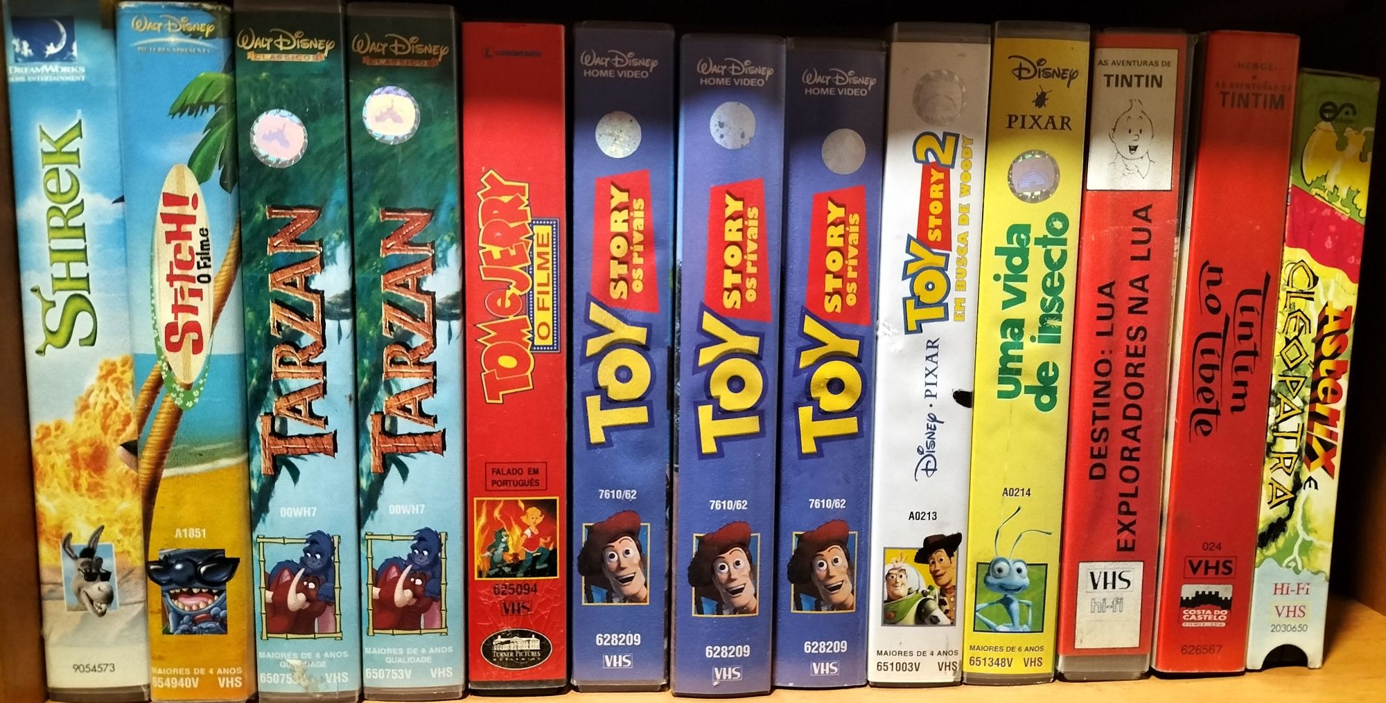 Lote VHS - Disney, Animação e Anime