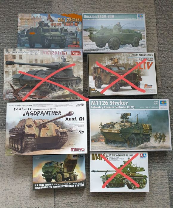 Сборные модели техники по хорошим ценам 1/35 1/72