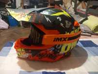 Sprzedam kask Naxa C9 pomarańczowo-żółty, Oraz gogle lmx Sand black