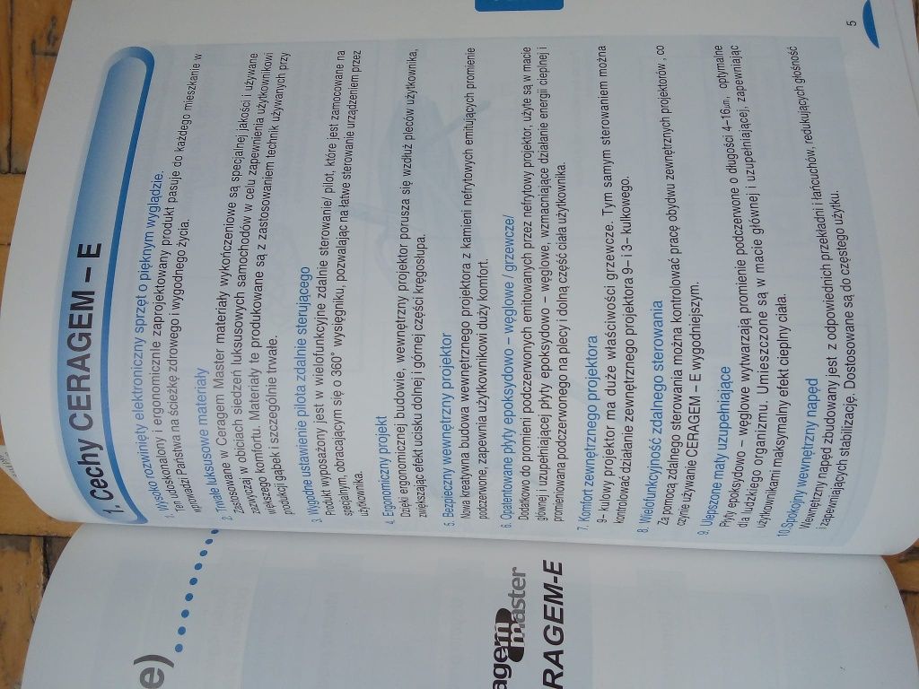 Ceragem E łóżko masujące kremowe