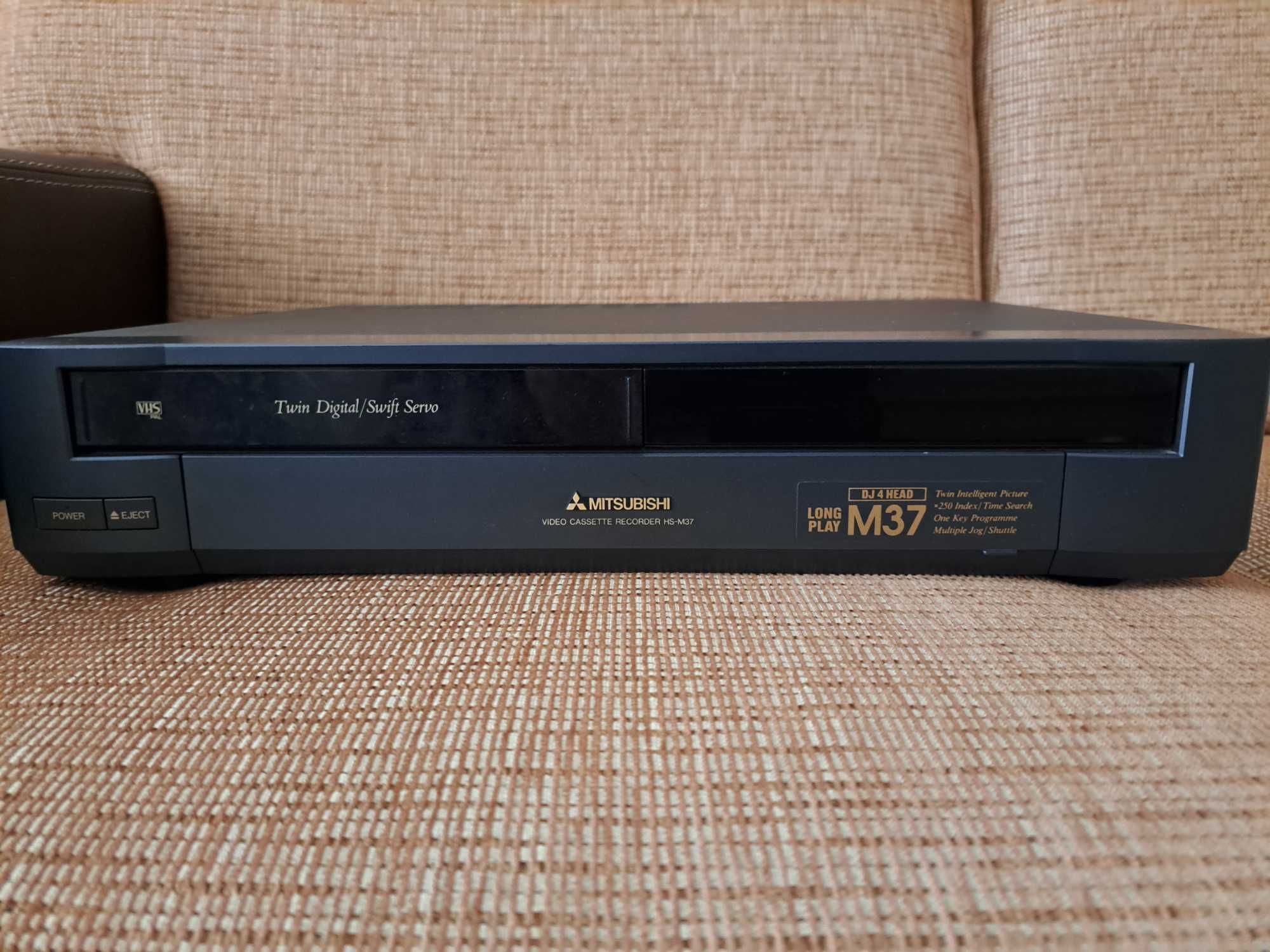 Gravador Clássico Leitor  VHS Cassetes  Mitsubishi 4 cabeças