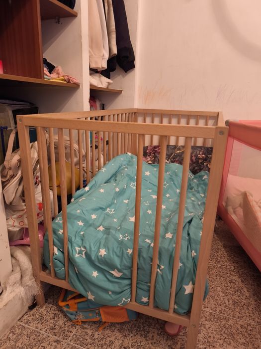 URGENTE - Berço IKEA com abertura com colchão