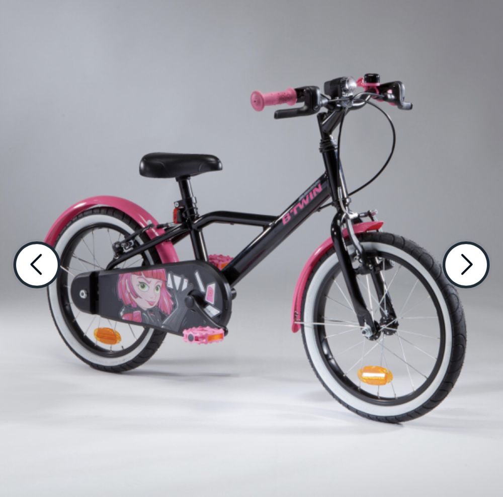 BICICLETA de menina Decathlon 4-6 Anos 16”