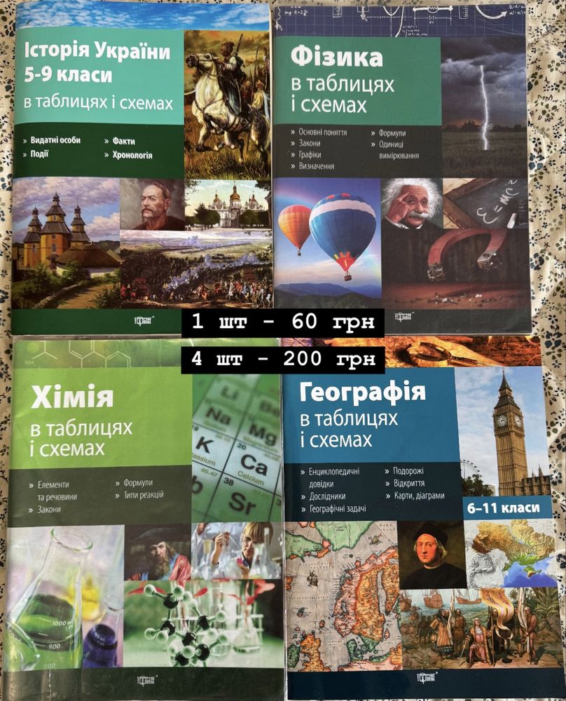 Підручники для підготовки до НМТ, ЗНО, ДПА.