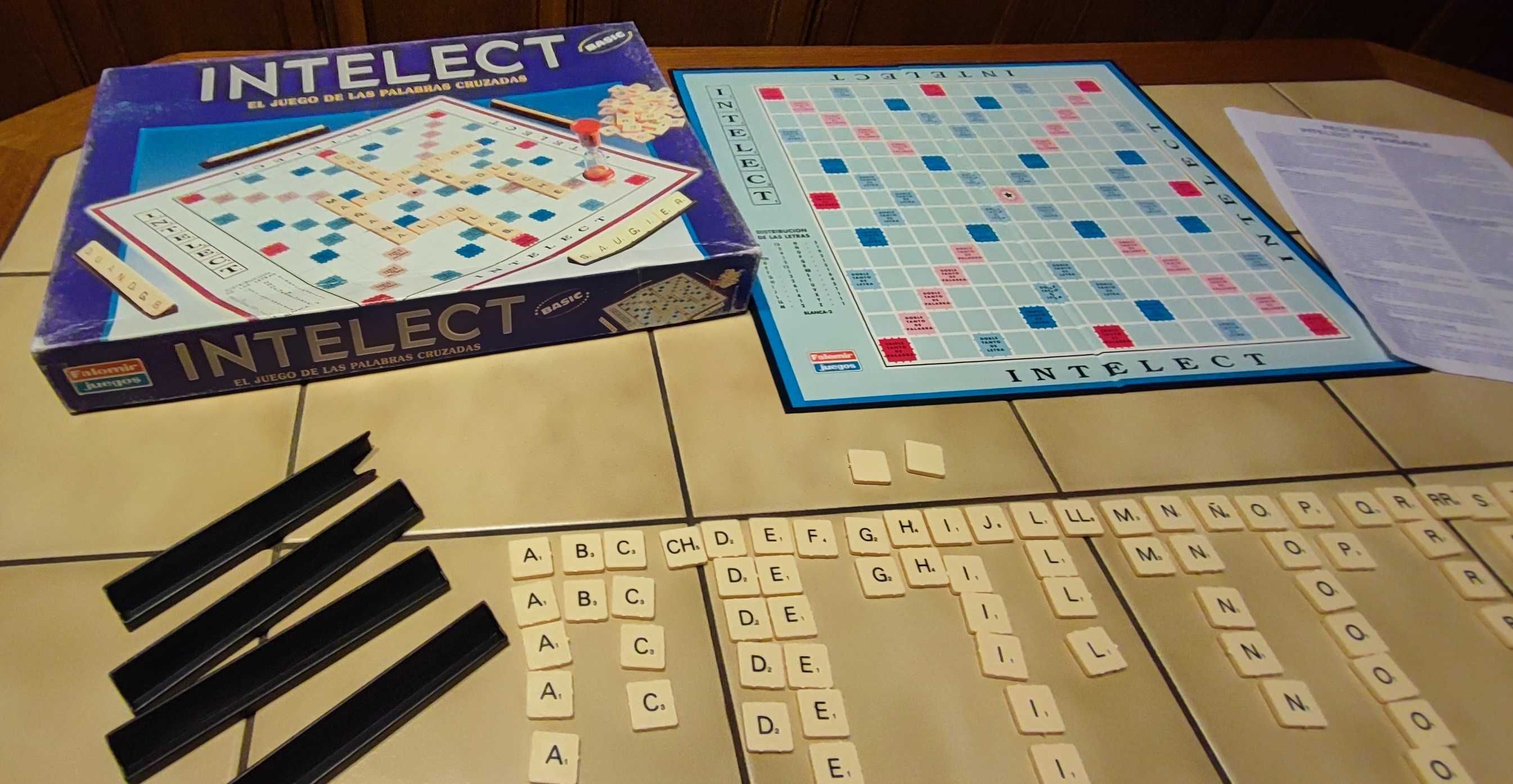 gra towarzyska INTELECT BASIC - jak scrabble - PO HISZPAŃSKU