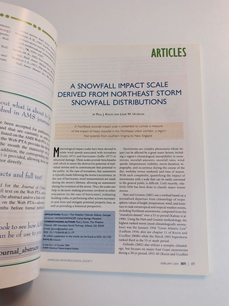 BAMS - Bulletin of The American meteorological society

Volume 85 Num
