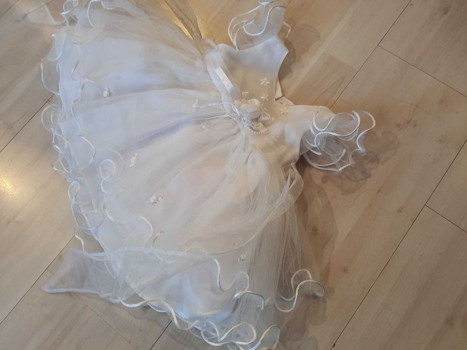 strój sukienka do chrztu na bal aniołek przebranie nr 130