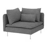 Pokrycie sekcji narożnej SÖDERHAMN Lejde szary/czarny Ikea 804.402.22