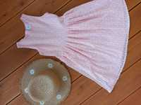 Sukienka koronkowa różowa Smyk Cool Club r. 122 cm