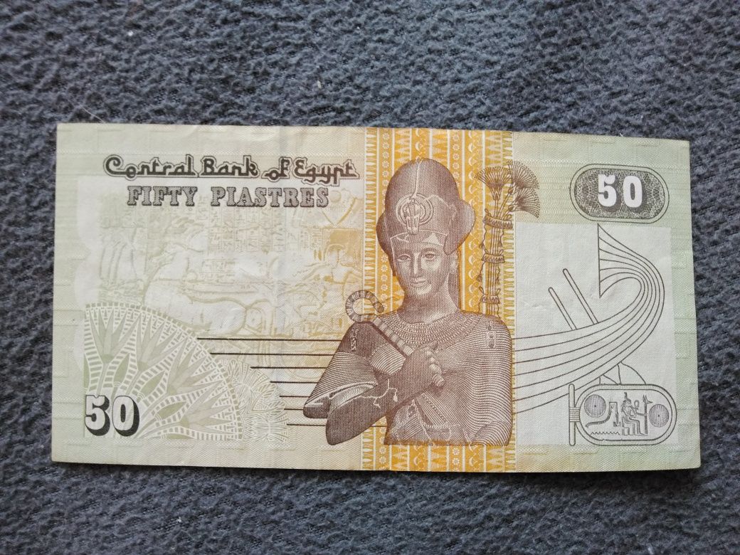 Banknot Egipt 50 fifty piastres
